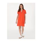 Pierre Cardin Kırmızı Regular Fit Polo Yaka Örme Elbise 50308462-vr030