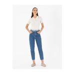 Pierre Cardin Koyu Indigo Mom High Waist Fit Jean Pantolon 50291385-vr089