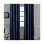 Pierre Cardin Lacivert Blackout Fon Perde Kornişli Düz Desenli Polyester Kumaş - 200 x 220 cm