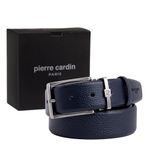 Pierre Cardin Lacivert Floater Deri Erkek Kemer PC100FL38 (Lacivert, 115 CM)