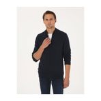 Pierre Cardin Lacivert Slim Fit Fermuarlı Triko Hırka 50317409-VR033