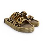 Pierre Cardin Leopar Anatomik Çift Bantlı Ayarlı Bayan Terlik