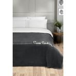 Pierre Cardin Logo Tek Kişilik Antrasit 150x200 cm Pamuk Battaniye