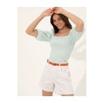Pierre Cardin Mavi Balon Kol Bluz 50252152-VR007