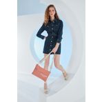 Pierre Cardin Mercan Mumlu Kanvas Kadın Omuz Çantası 05PO23Y3500