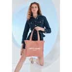 Pierre Cardin Mercan Mumlu Kanvas Kadın Omuz Çantası 05PO23Y3505