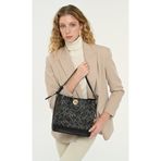 Pierre Cardin Monogram Siyah Kadın Omuz Çantası 05PO25Y2511