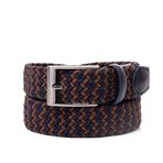 Pierre Cardin Örgü Erkek Kemeri (En 3,5) PC1745 (Kahve/Lacivert, 110 CM)