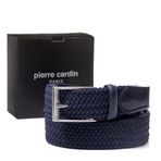 Pierre Cardin Örgü Erkek Kemeri (En 3,5) PC1745 (Lacivert, 105 CM)
