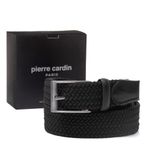 Pierre Cardin Örgü Erkek Kemeri (En 3,5) PC1745 (Siyah, 125 CM)
