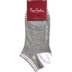 Pierre Cardin Pamuk Çift Renk Kadın Patik Çorap - Gri - 36 - 40