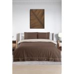Pierre Cardin Pamuk Nevresim Takımı Biyeli Çift Kişilik Kahve-Krem - 200 x 220 cm - Renkli