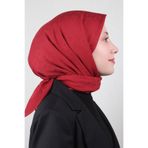 Pierre Cardin Pamuklu Eşarp 4105-8 Bordo