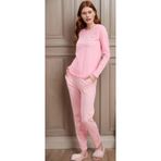 pierre cardin paris Pierre Cardin Çizgili Pamuklu Pijama Takımı, S, Q9.PKI.8RK77, Pembe, kadın