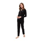 pierre cardin paris Pierre Cardin Klasik Pijama Takımı, M, L1.PC.004.12.K15, Siyah, kadın