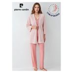 pierre cardin paris Pierre Cardin Modal Desenli Sabahlık Pijama Takımı, L, L1.PC.908.2.001, Pembe, kadın