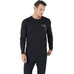 pierre cardin paris Pierre Cardin Pamuk Bisiklet Yakalı Uzun Kol Pijama Takımı, M, PC6103PENT, Siyah, erkek