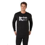 pierre cardin paris Pierre Cardin Pamuk Pijama Takım, 2XL, PC6096PENT, Siyah, erkek