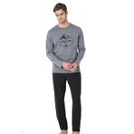 pierre cardin paris Pierre Cardin Pamuk Pijama Takımı, S, PC6097PENT, Koyu Gri, erkek