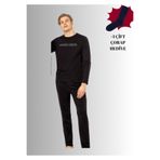 pierre cardin paris Pierre Cardin Pamuklu Bisiklet Yaka Pijama Takımı, 2XL, QP6K0E9K3R, Siyah, erkek