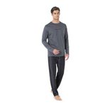 pierre cardin paris Pierre Cardin Pamuklu Pijama Takımı, 2XL, P6C0C9C5C, Füme, erkek