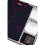 pierre cardin paris Pierre Cardin Pamuklu Pijama Takımı, L, Q2.U.0O.K0K.A0P.C, Lacivert, erkek