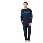 pierre cardin paris Pierre Cardin Pamuklu Pijama Takımı, M, THCL6VR04PC, Lacivert, erkek