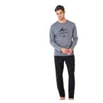 pierre cardin paris Pierre Cardin Pamuklu Pijama Takımı, M, THCLVR67PC, Koyu Gri, erkek