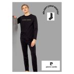 pierre cardin paris Pierre Cardin Pamuklu Pijama Takımı, S, THCLVR63PC, Siyah, erkek