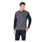 pierre cardin paris Pierre Cardin Pamuklu Pijama Takımı, XL, QP6K1E0K8R, Lacivert, erkek
