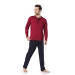 pierre cardin paris Pierre Cardin Pijama Takımı, XL, P2000, Bordo, erkek