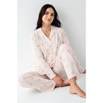 pierre cardin paris Pierre Cardin Uzun Kollu Pijama Takımı, S, R.O.Z..90.E.L.T7.6..Pİ.4ER., Pembe, kadın