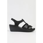 Pierre Cardin® | PC-5127-3013 Siyah-Kadın Dolgu Topuk Ayakkabı