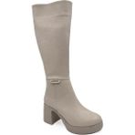 Pierre Cardin PC-52424 Topuklu Kadın Çizme - Krem