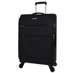 Pierre Cardin PC4200 Ultra Light Hafif Lüx Kumaş Büyük Boy Siyah Valiz