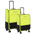Pierre Cardin PC8200 Lime Ultra Light Hafif Lüx Kumaş Kabin Boy Valiz Seti
