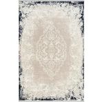 Pierre Cardin Pier Zen HG01A Krem Lacivert Viskon Akrilik Yumuşak Leke Tutmaz Silinebilir Halı KREM MAVİ 120 x 180