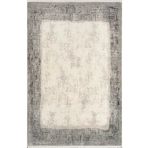 Pierre Cardin Pier Zen HG02A Krem Gri Viskon Akrilik Yumuşak Leke Tutmaz Silinebilir Halı KREM GRİ 80 x 150