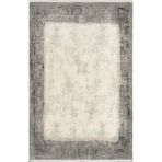 Pierre Cardin Pier Zen HG02A Krem Gri Viskon Akrilik Yumuşak Leke Tutmaz Silinebilir Halı KREM GRİ 80 x 300