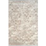 Pierre Cardin Pier Zen HG04A Krem Gri Viskon Akrilik Yumuşak Leke Tutmaz Silinebilir Halı KREM GRİ 200 x 290