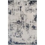 Pierre Cardin Pier Zen HG10A Krem Lacivert Viskon Akrilik Yumuşak Leke Tutmaz Silinebilir Halı KREM MAVİ 120 x 180