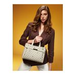 Pierre Cardin Premium Line Bej Monogram Kadın Omuz Çantası 05PO25Y10332