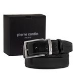 Pierre Cardin Rugan Deri Erkek Kemeri (En 3,5 cm) PC2209R (Siyah Rugan, 115 CM)