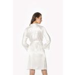 Pierre Cardin Saten BRIDE Sabahlık - 1000 (Ekru)