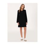 Pierre Cardin Siyah A Kesim Modal Karışımlı Örme Elbise 50315895-VR046