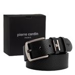 Pierre Cardin Siyah Deri Erkek Kemer PC-2099CB3 (Siyah, 135 CM)