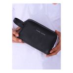 Pierre Cardin Siyah El Tutma Saplı Fermuar Kapamalı Erkek El Çantası - Potföy Çanta - Clutch 01PC002001