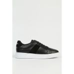 Pierre Cardin Siyah Kadın Deri Sneaker PC-32723-Siyah Beyaz