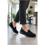 Pierre Cardin ® | Siyah Kadın Sneaker Günlük Bağsız Spor Rahat Babet Ayakkabı