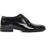 Pierre Cardin Siyah Rugan Deri Erkek Klasik Ayakkabı Platform Tabanlı 70Pc20 Groom Modeli